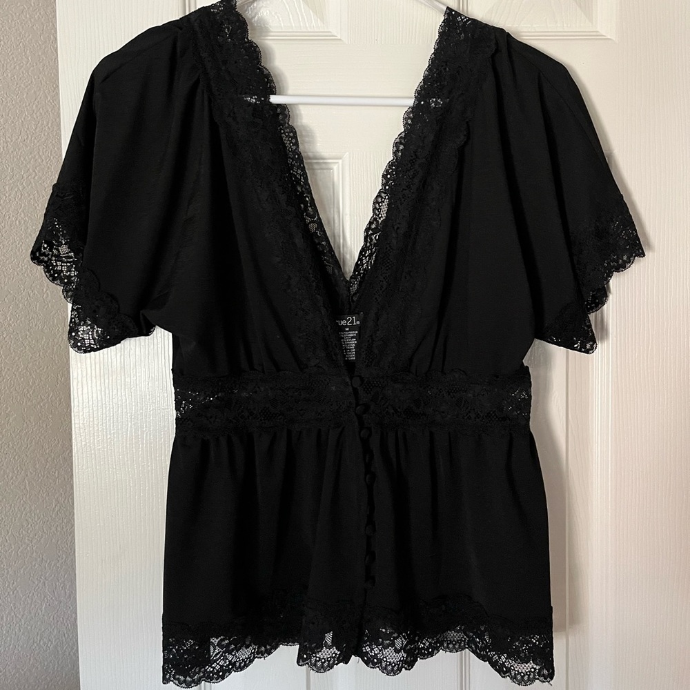 Black rue 21 blouse